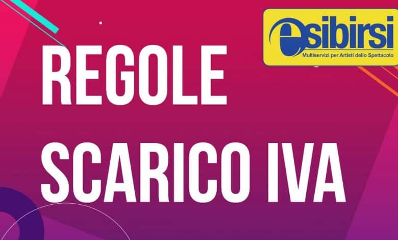 Regole Scarico IVA - Esibirsi