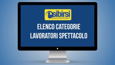 elenco categorie lavoratori delo spettacolo