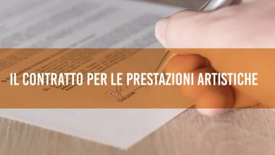 il contratto per le prestazioni artistiche