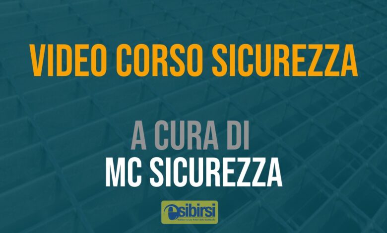 video corso sicurezza settore spettacolo