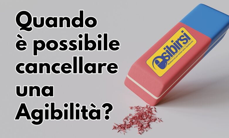 cencellare agibilità