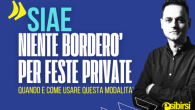 NIETNE BORDERo SIAE PER FESTE PRIVATE