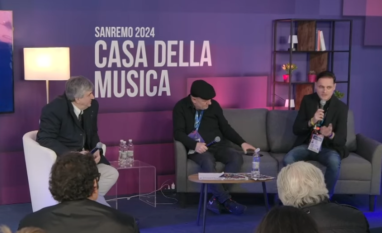 Convegno Casa Siae, organizzato da Audiocoop, con il Sottosegretario del Ministero della Cultura Gianmarco Mazzi e Giuliano Biasin di Esibirsi Società Cooperativa