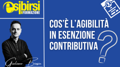 Agibilità in esenzione contributiva