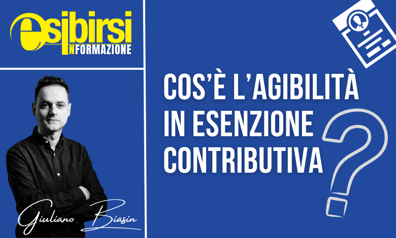 Agibilità in esenzione contributiva