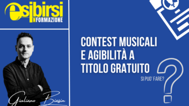 Contest Musicali e Agibilità a titolo gratuito