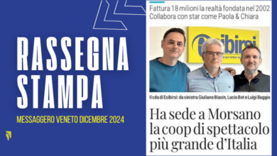 cooperativa esibirsi_rassegna stampa_messaggero veneto_dicembre 2024