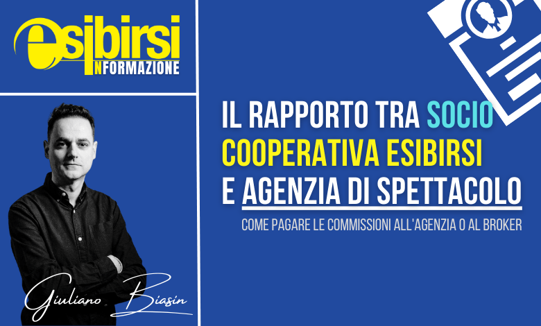 rapporto socio esibirsi e agenzia spettacolo