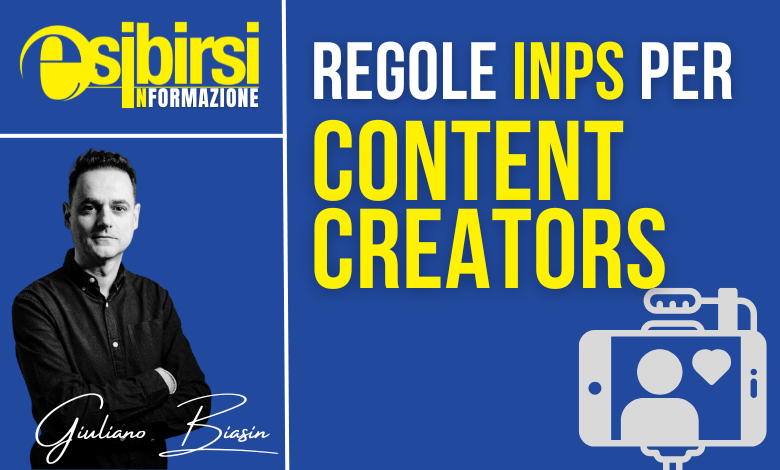 Regole INPS per Content Creators