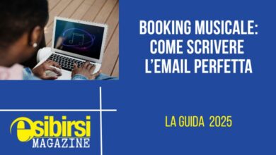 Un cantante invia una email per booking