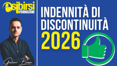 Indennità di discontinuità 2026